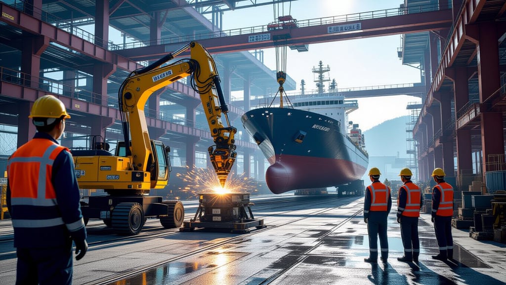 삼성중공업-레인보우로보틱스 MOU, 조선 자동화와 주가 영향 심층 분석 5 🏭 삼성중공업, 스마트 조선소 전환 기대 효과